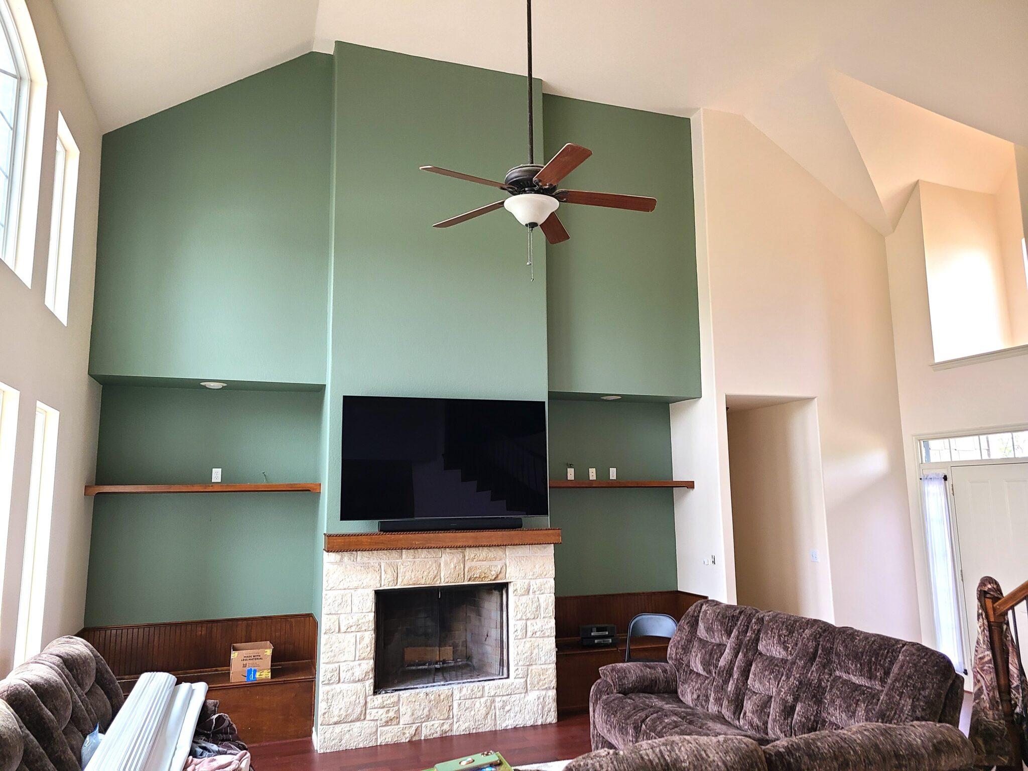 Home interior fully painted in Tulsa, OK